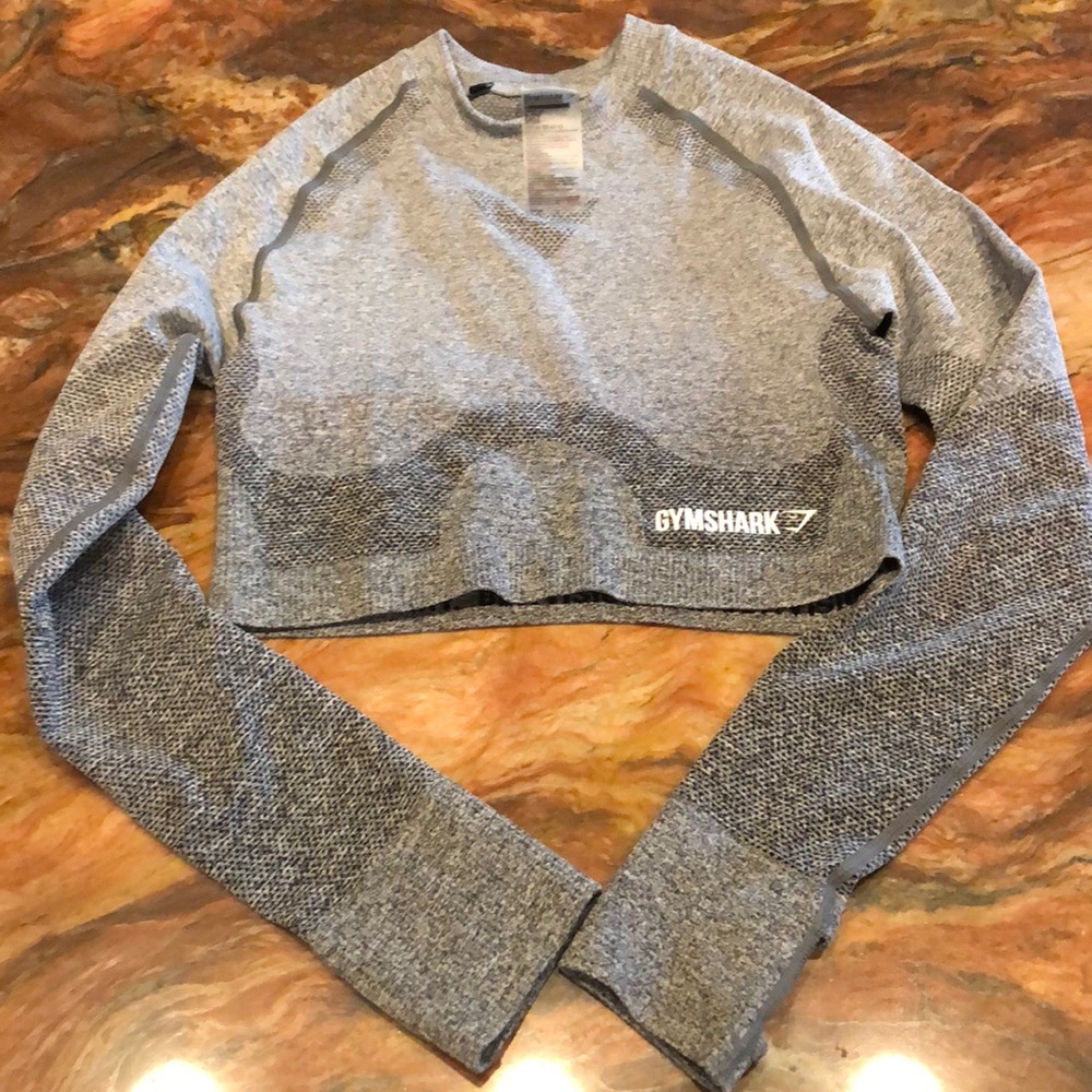 Gray Gymshark Crop top